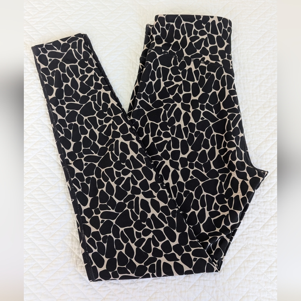 Pink Soda Sport High Waist Animal Print Leggings Small
